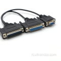 RS232 Serial DB25 Femmina a DB25/DB9 Cavo di comunicazione